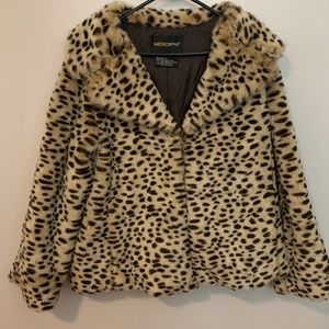 Chita Print Fur Jacket